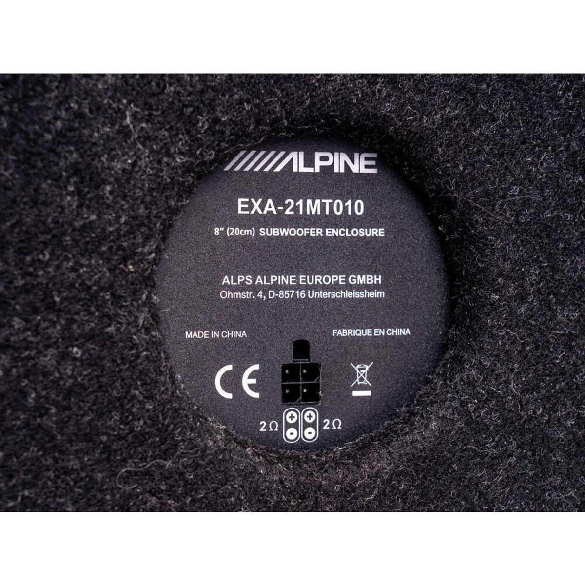 Alpine SWC-W84S907 subwoofer Spesialtilpasset MB Sprinter